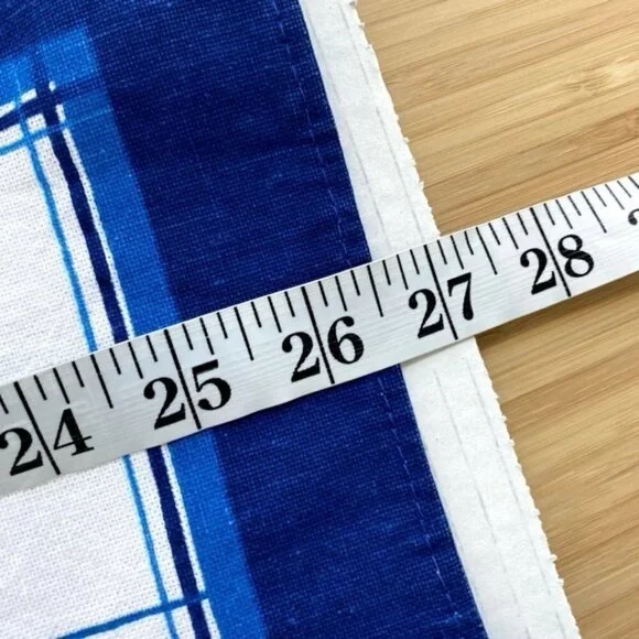 Pyramid Vintage Cotton Tea Hand Towel Blue White Chicken Print Made in Brasil - Picture 4 of 5